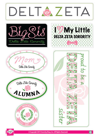 Delta Zeta <br> Family Stickers