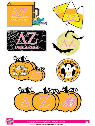 Delta Zeta Halloween Stickers