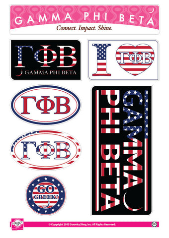 Gamma Phi Beta <br> American Stickers