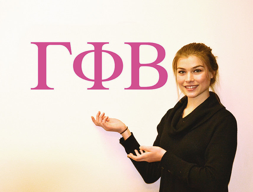 Gamma Phi Beta <br> Jumbo Letter Decals