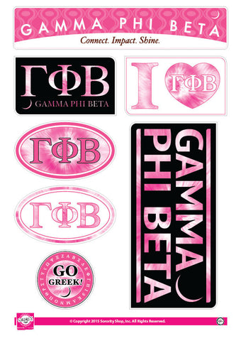 Gamma Phi Beta <br> Tie Dye Stickers
