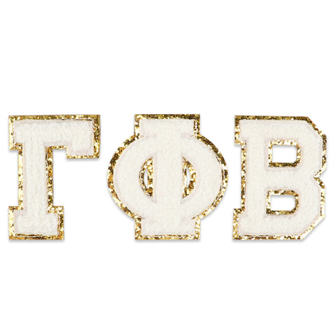 Gamma Phi Beta Chenille Stickers - GPB Greek Letter Stickers