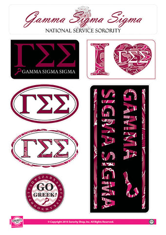 Gamma Sigma Sigma <br> Lifestyle Stickers