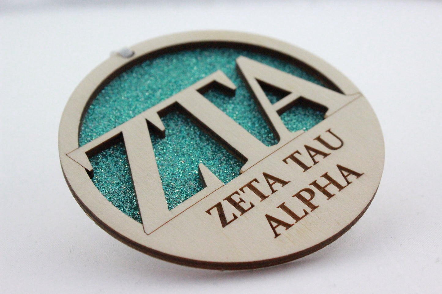 Zeta Tau Alpha - Laser Carved Ornament - 3" Round