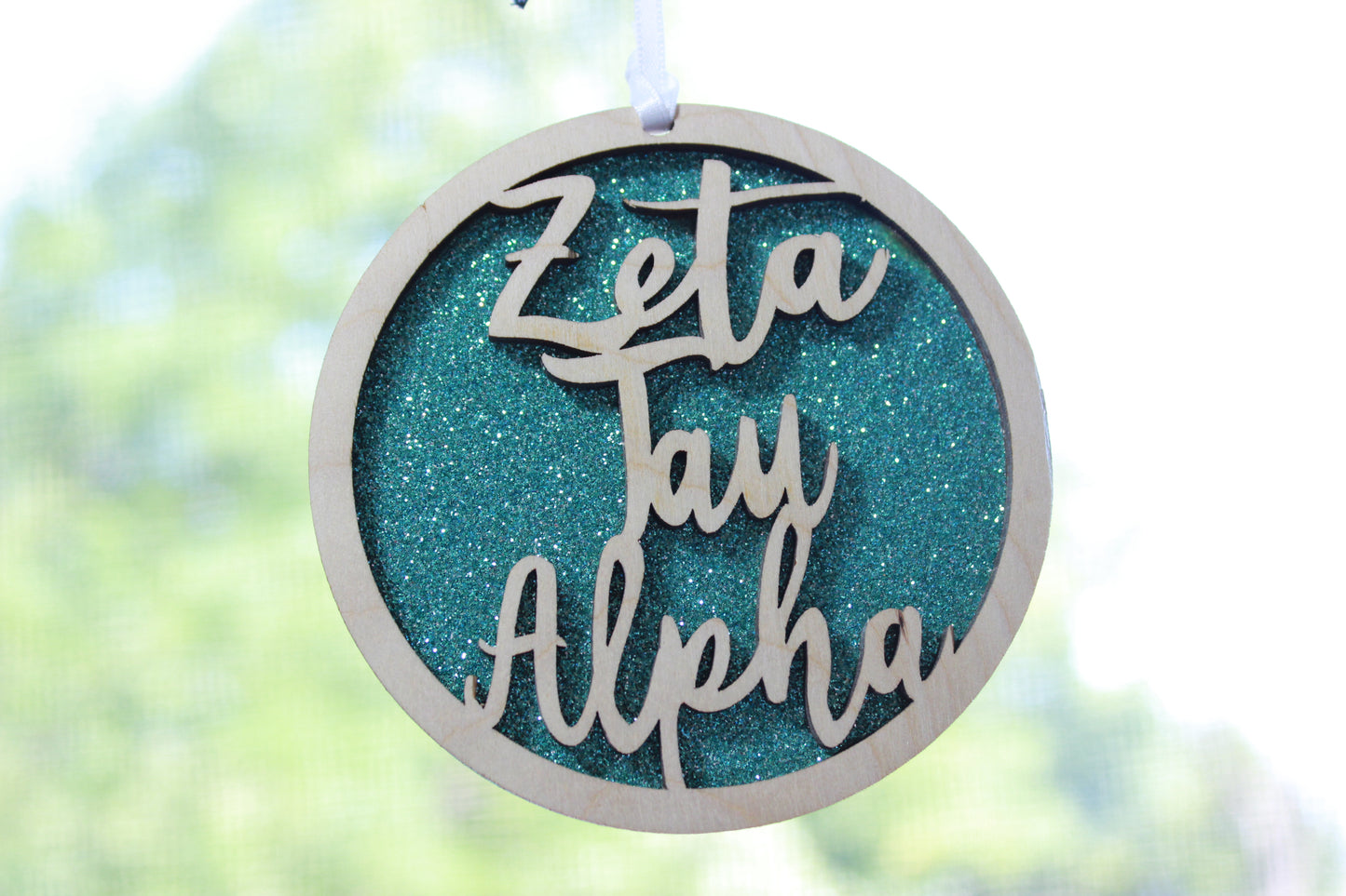 Zeta Tau Alpha - Laser Carved Ornament - 3" Round