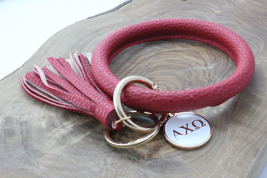 Alpha Chi Omega Bangle Sorority Keychain