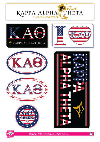 Kappa Alpha Theta <br> American Stickers