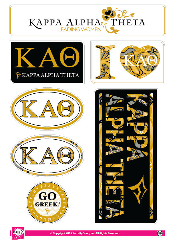 Kappa Alpha Theta <br> Lifestyle Stickers