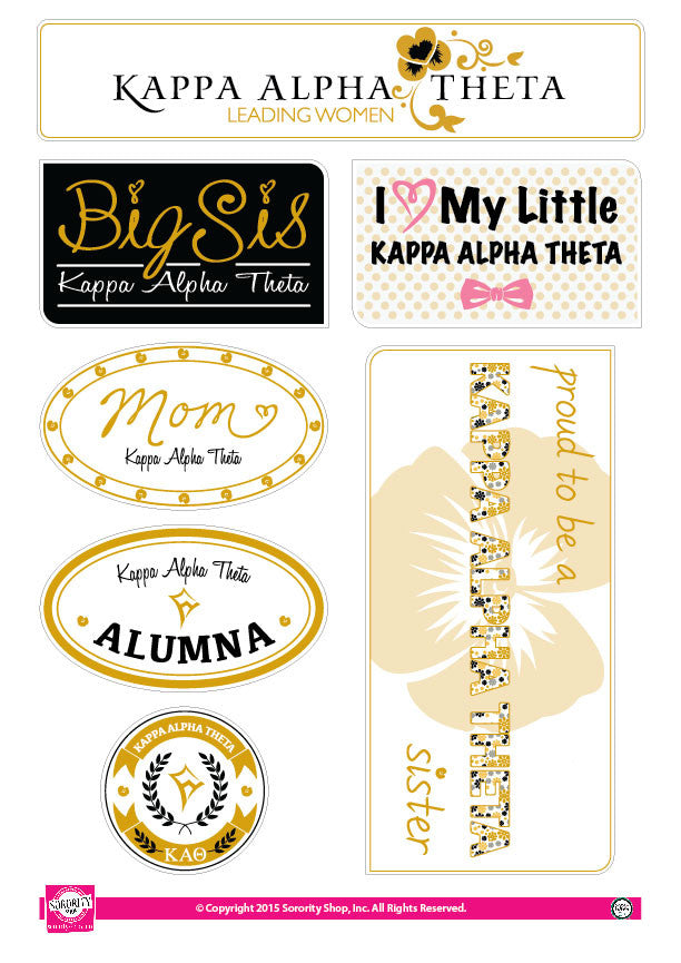 Kappa Alpha Theta <br> Family Stickers