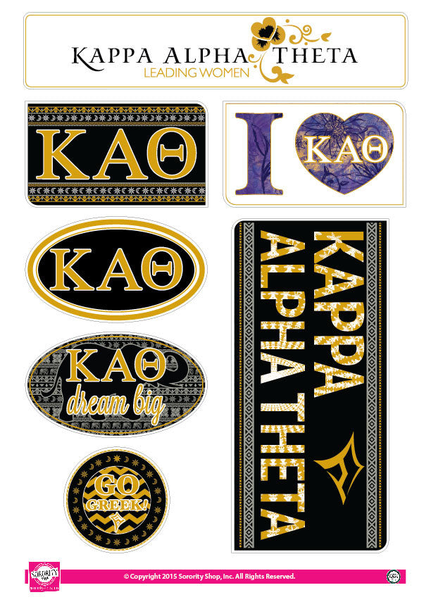Kappa Alpha Theta <br> Bohemian Stickers