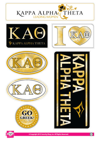 Kappa Alpha Theta <br> Tie Dye Stickers