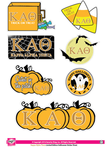 Kappa Alpha Theta Halloween Stickers