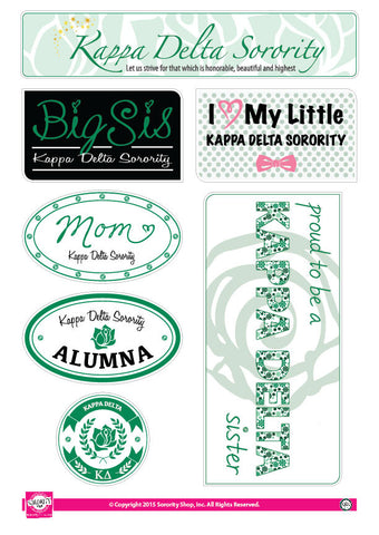 Kappa Delta <br> Family Stickers