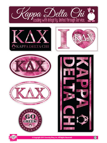 Kappa Delta Chi <br> Tie Dye Stickers