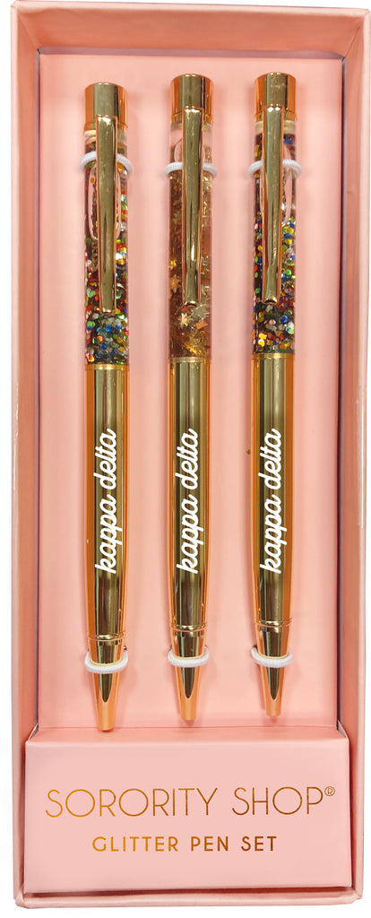 Kappa Delta Glitter Pens (Set of 3)