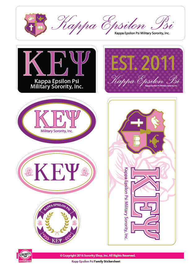 Kappa Epsilon Psi <br>Family Stickers