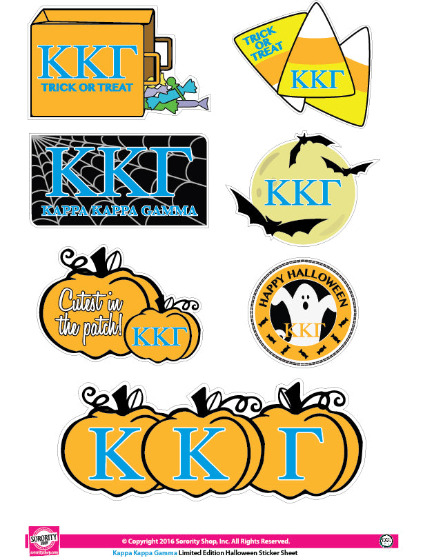 Kappa Kappa Gamma Halloween Stickers