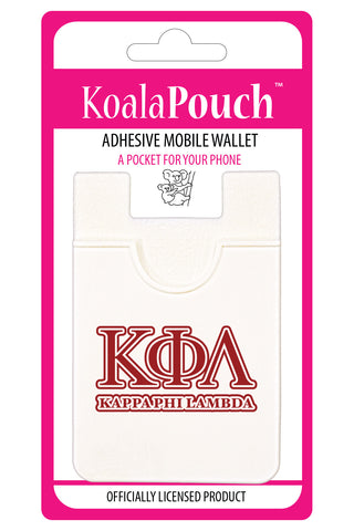 Kappa Phi Lambda Koala Pouch - Greek Letters Design - Phone Wallet