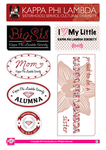 Kappa Phi Lambda <br> Family Stickers