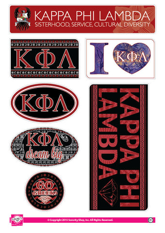 Kappa Phi Lambda <br> Bohemian Stickers