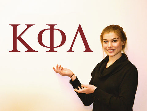 Kappa Phi Lambda <br> Jumbo Letter Decals
