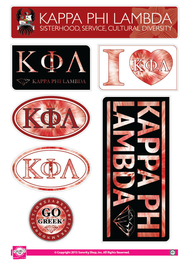 Kappa Phi Lambda <br> Tie Dye Stickers