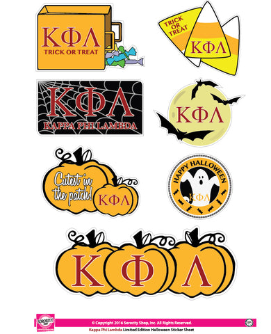 Kappa Phi Lambda Halloween Stickers