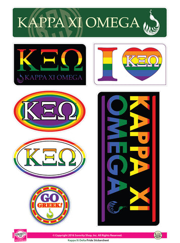 Kappa Xi Omega <br> Pride Stickers