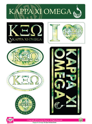 Kappa Xi Omega <br>Tie Dye Stickers
