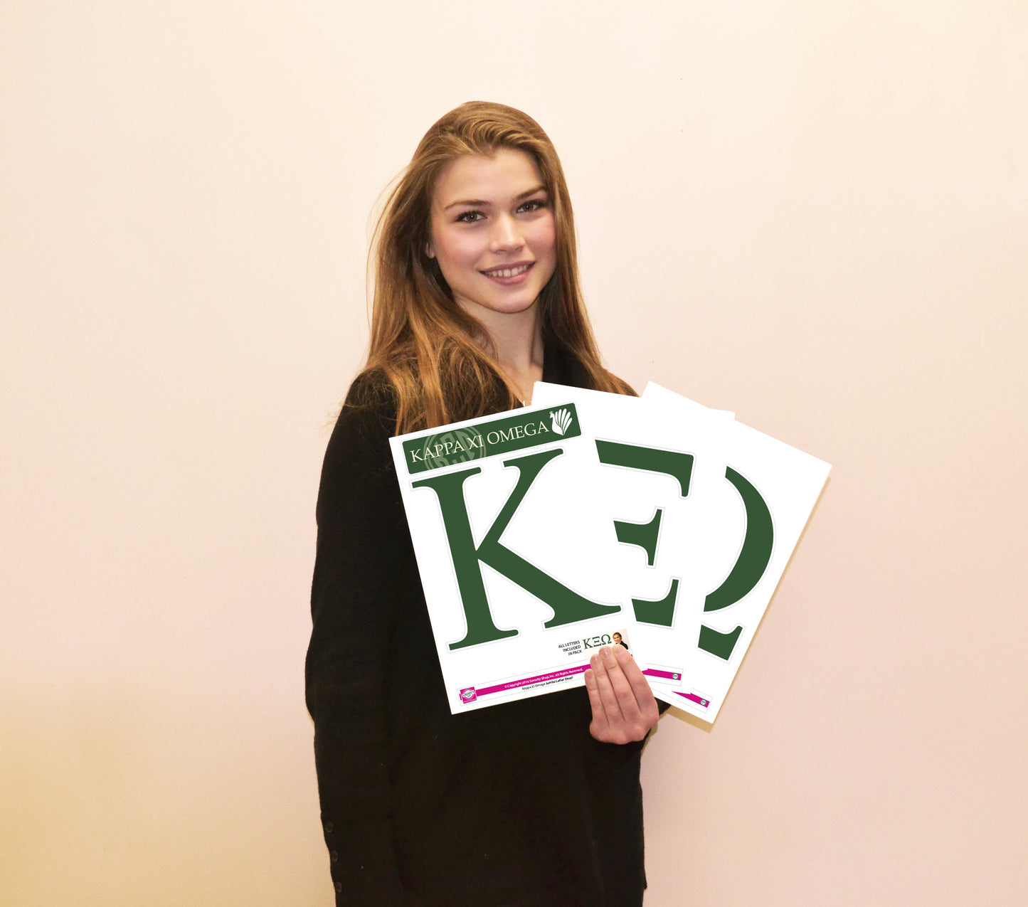 Kappa Xi Omega <br> Jumbo Letter Decals