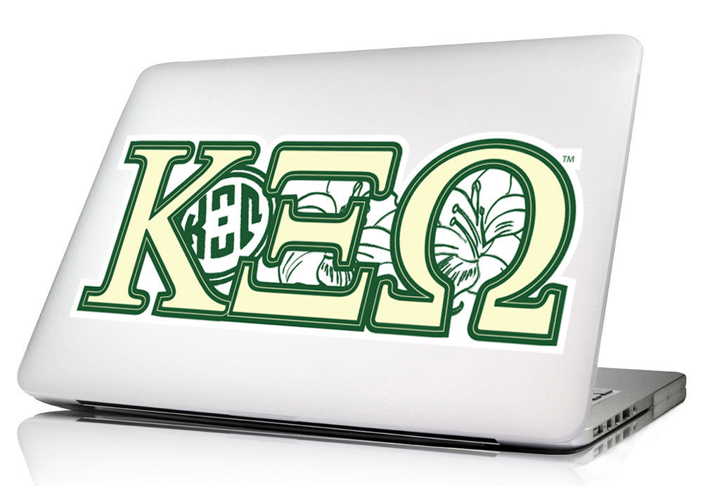 Kapp Xi Omega <br>11 x 4 Laptop Skin/Wall Decal