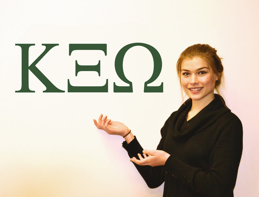 Kappa Xi Omega <br> Jumbo Letter Decals