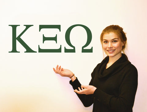 Kappa Xi Omega <br> Jumbo Letter Decals
