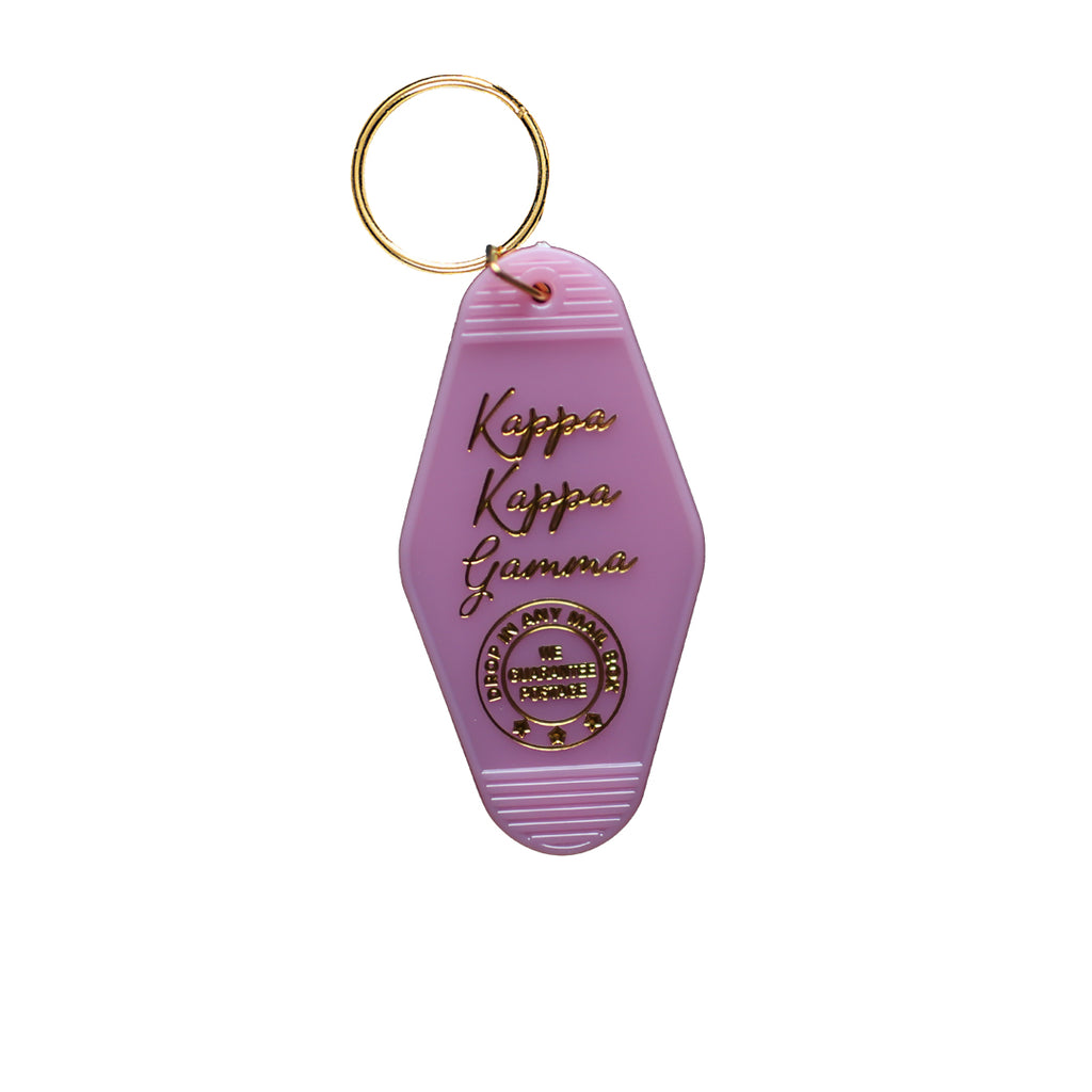 Kappa Kappa Gamma Vintage Motel Keychain