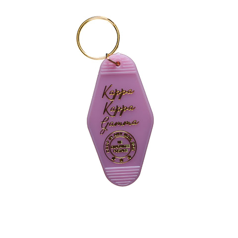 Kappa Kappa Gamma Vintage Motel Keychain