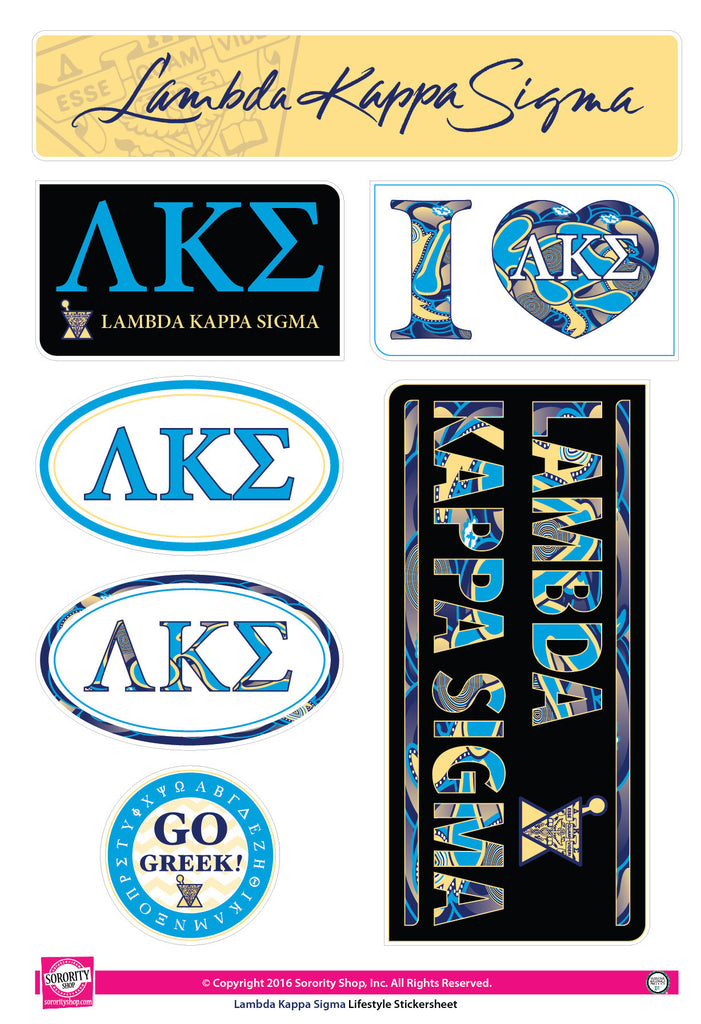 Lambda Kappa Sigma <br> Lifestyle Stickers
