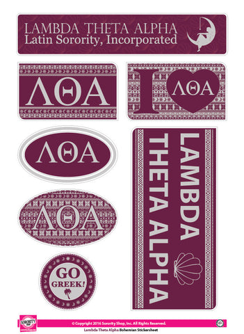 Lambda Theta Alpha <br>Bohemian Stickers