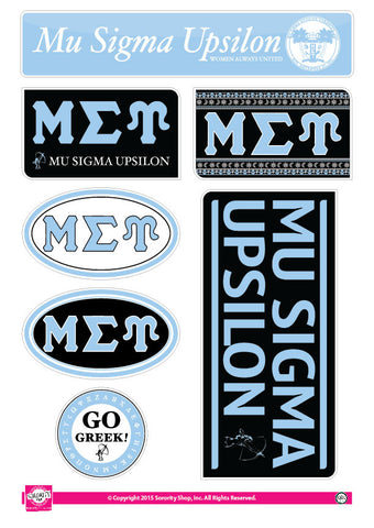 Mu Sigma Upsilon <br> Lifestyle Stickers