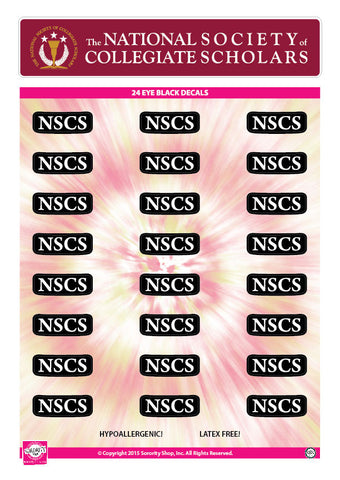 National Society of Collegiate Scholars Eye Black Decals