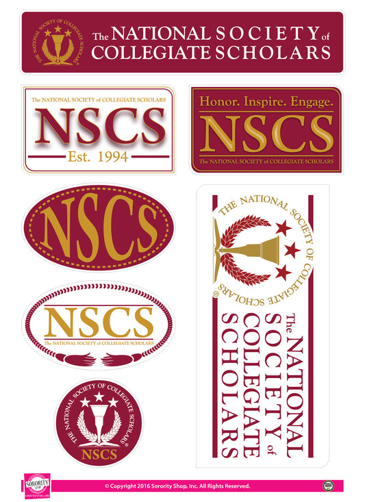 The National Society of Collegiate Scholars <br> Lifestyle Stickers