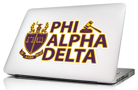 Phi Alpha Delta <br>11 x 6  Laptop Skin/Wall Decal
