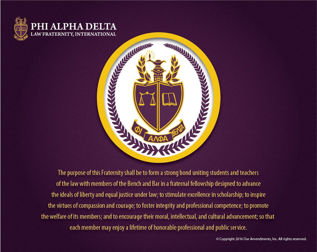 Phi Alpha Delta <br> Tribute Poster