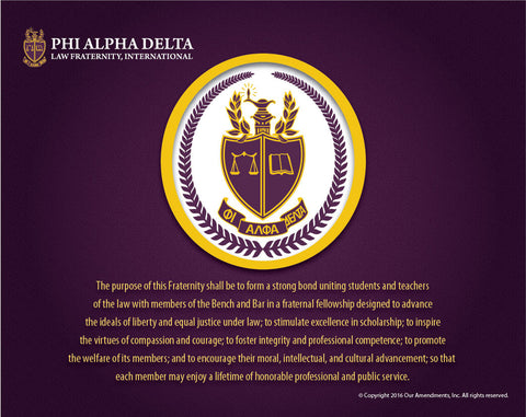 Phi Alpha Delta <br> Tribute Poster