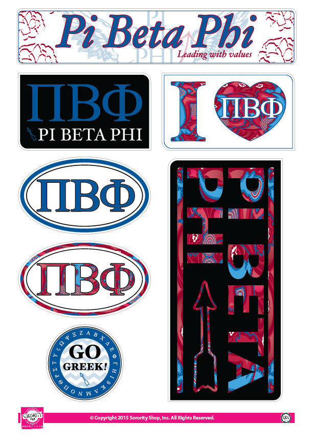 Pi Beta Phi <br> Lifestyle Stickers