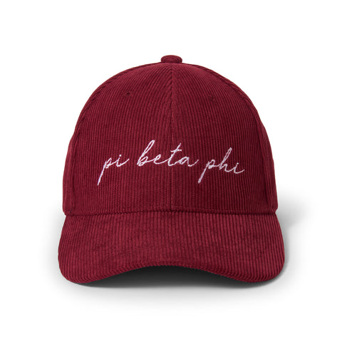 Pi Beta Phi Baseball Hat - Embroidered PBP Logo Baseball Cap