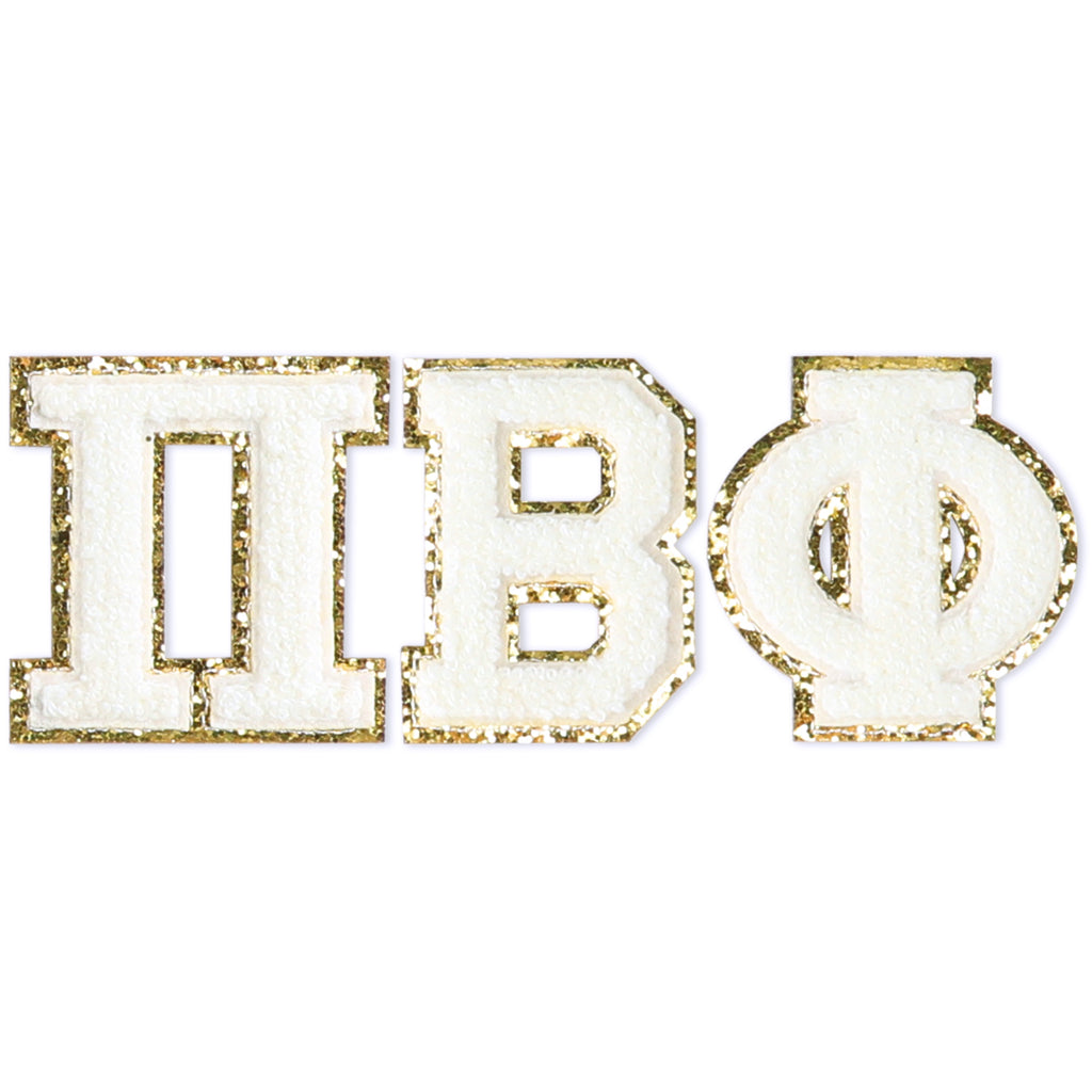 Pi Beta Phi Chenille Stickers - PBP Greek Letter Stickers