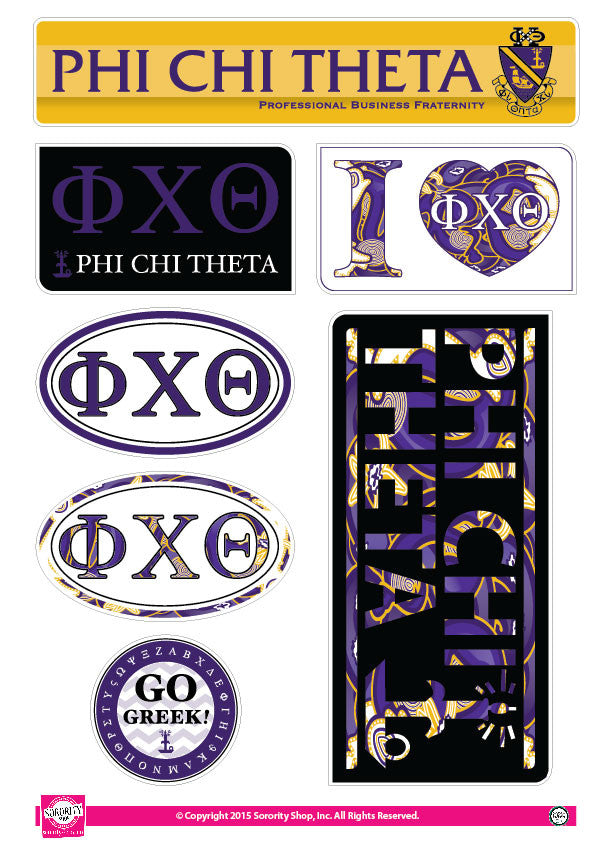 Phi Chi Theta  <br> Lifestyle Stickers