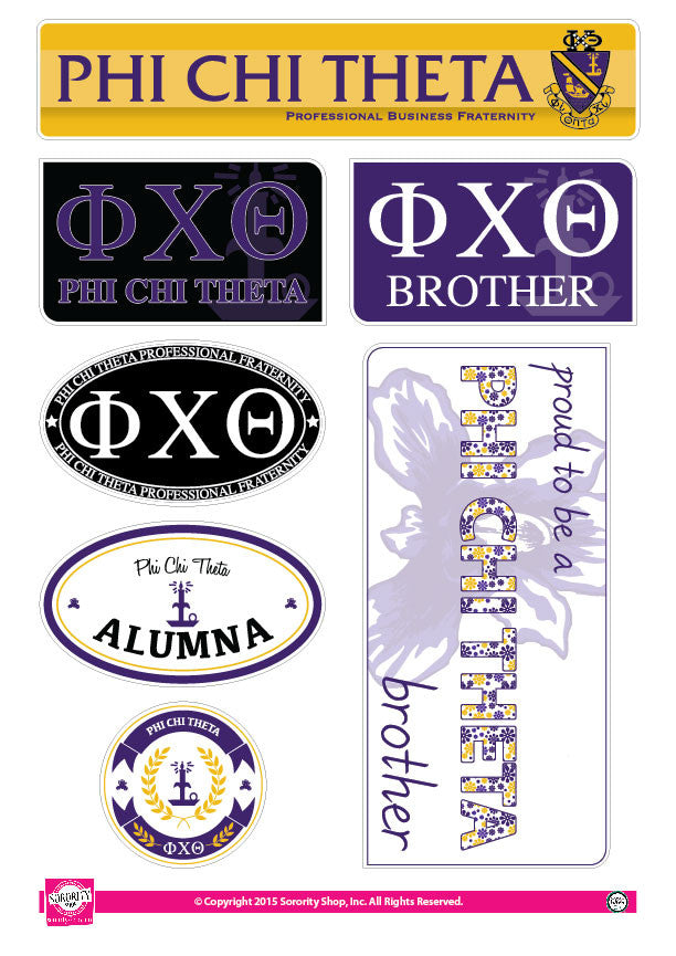 Phi Chi Theta <br> Family Stickers