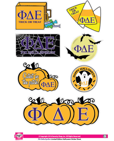 Phi Delta Epsilon Halloween Stickers