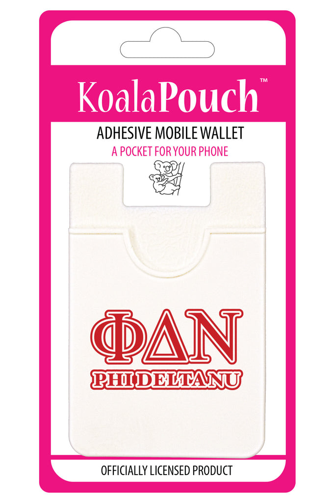 Phi Delta Nu Koala Pouch - Greek Letters Design - Phone Wallet